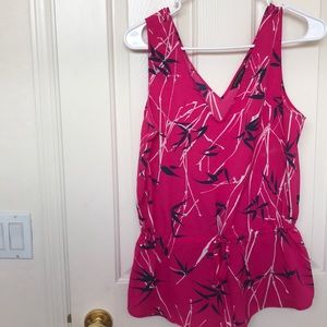 Sleeveless Tie Waist Banana Republic Peplum Blouse